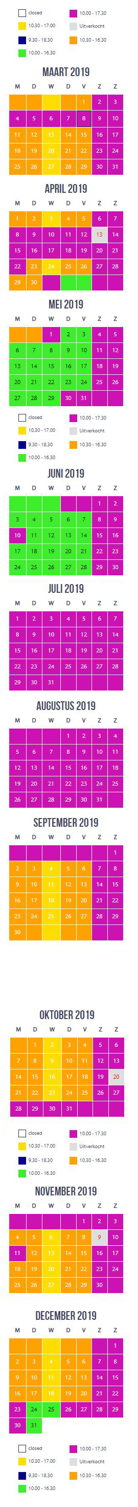 Opening Times plopsa-indoor-hasselt